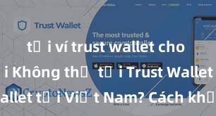 tải ví trust wallet cho điện thoại Không thể tải Trust Wallet tại Việt Nam? Cách khắc phục